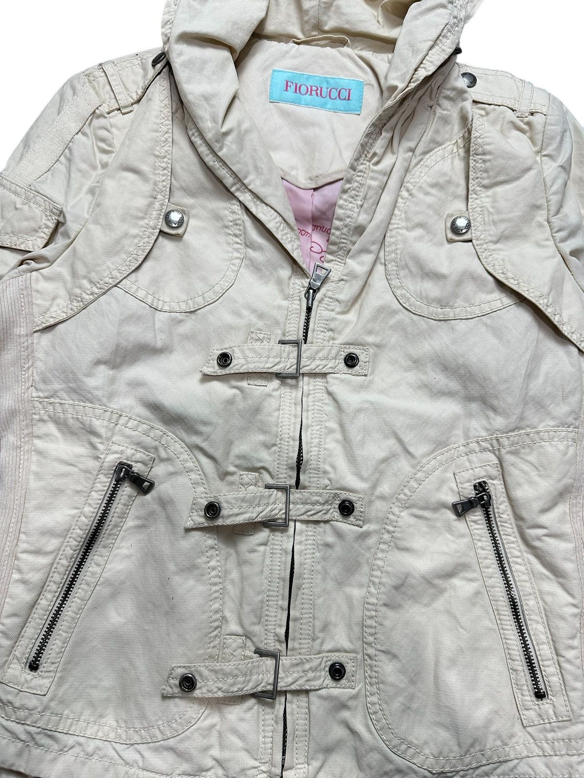 Fiorucci ARCHIVE VINTAGE FIORUCCI BONO JACKET MULTI POCKET GOA STYLE Size S / US 4 / IT 40 - 7 Thumbnail