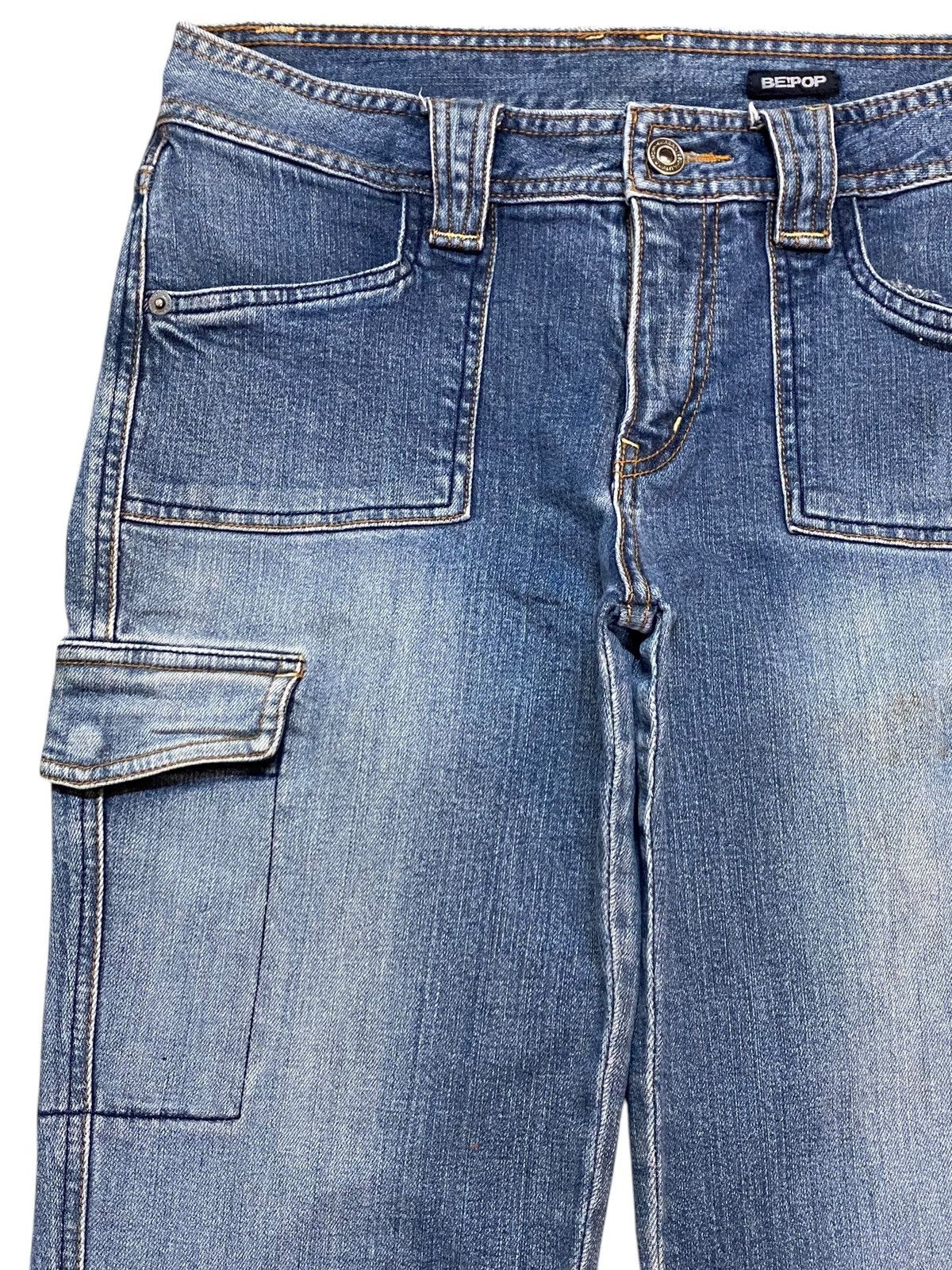 Japanese Brand Japanese Brand Blue Wash Carpenter Cargo Slim Jeans Size US 30 / EU 46 - 7 Thumbnail