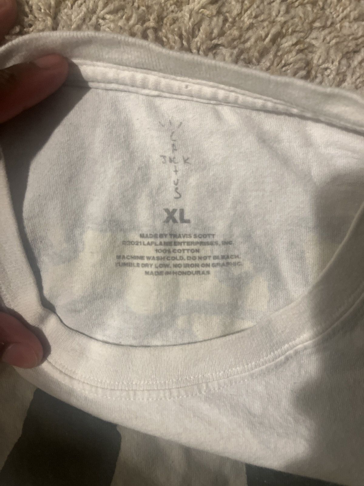 Kaws × Travis Scott Travis Scott Cactus Jack + Kaws For Fragment Tee Size US XL / EU 56 / 4 - 2 Thumbnail