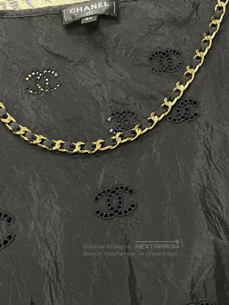 Chanel Chanel Black Cutout CC Chain Vest. Size US M / EU 48-50 / 2 - 2 Thumbnail