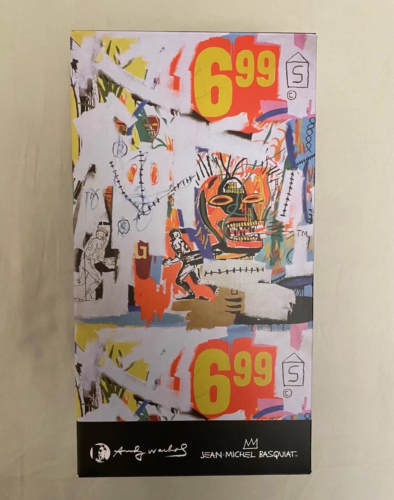 Japanese Brand × Medicom Toy Bearbrick Andy Warhol x Jean-Michel Basquiat 400% Size ONE SIZE - 2 Thumbnail
