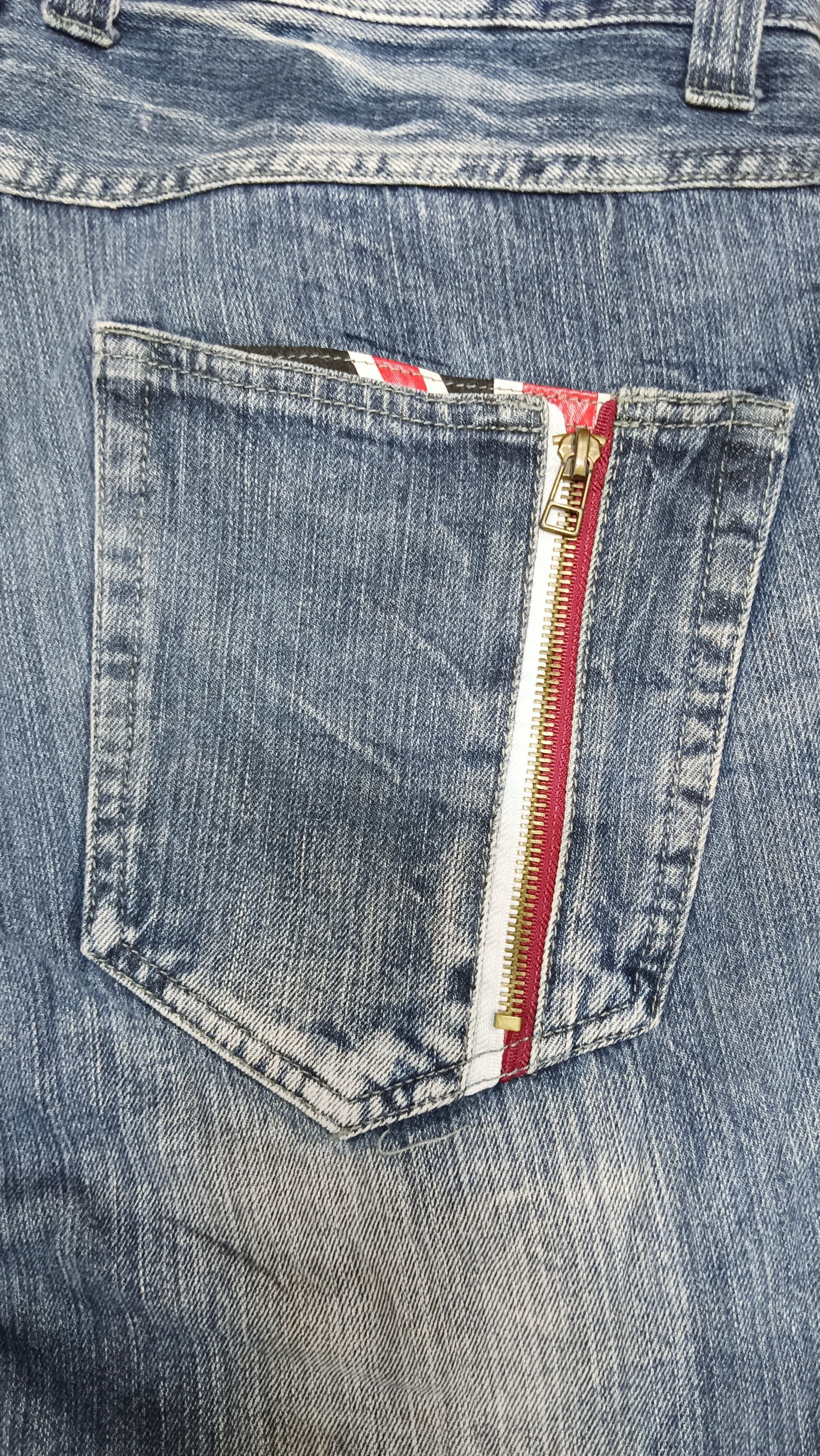 Tornado Mart 💥Jack Serika💥 Union Jack Punk Skull Flare Denim Size US 32 / EU 48 - 13 Thumbnail