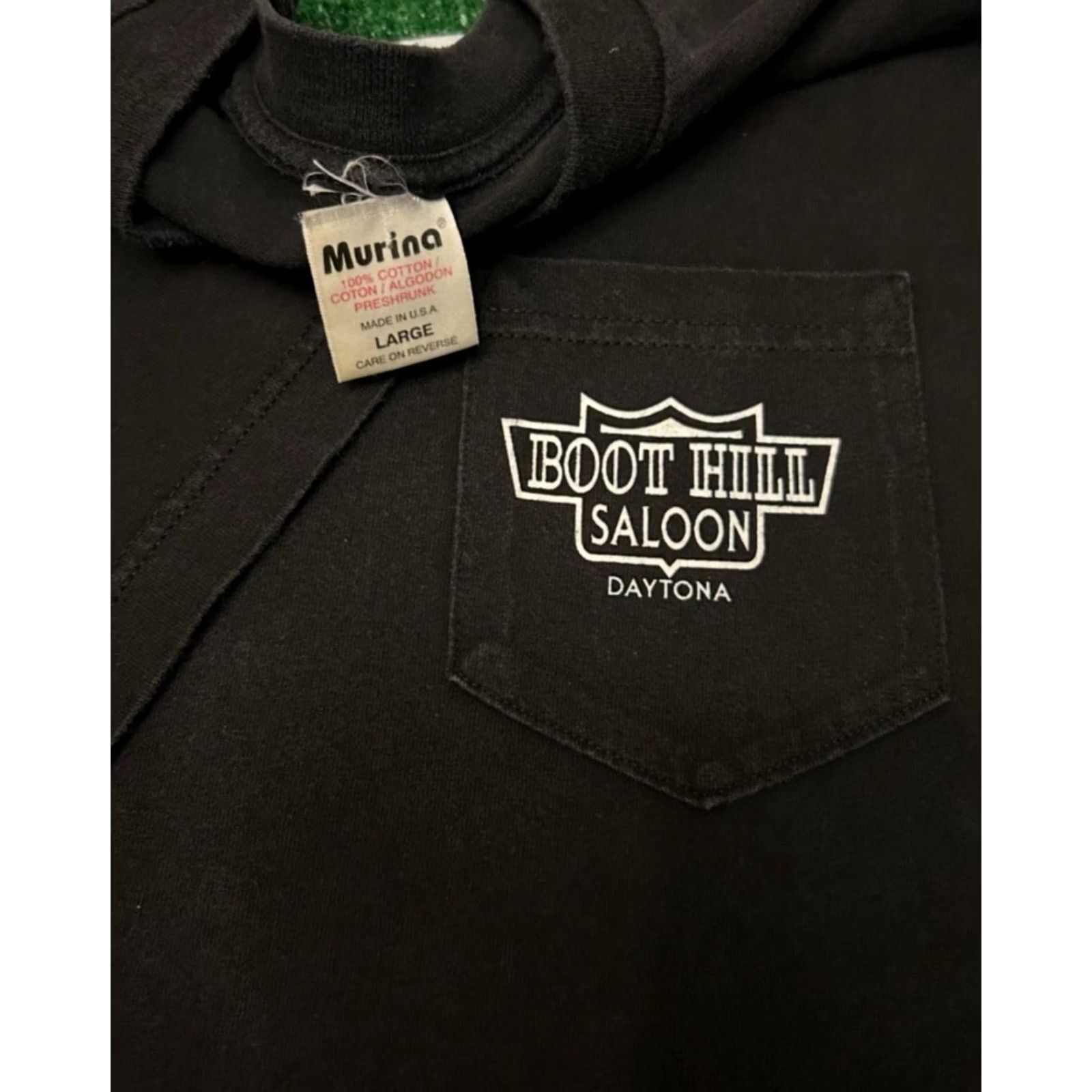 Vintage VINTAGE Boothill Saloon Biker Daytona Bike Week 2001 Y2K VTG Shirt Mens L Black 90s BBQ? Size US L / EU 52-54 / 3 - 3 Thumbnail