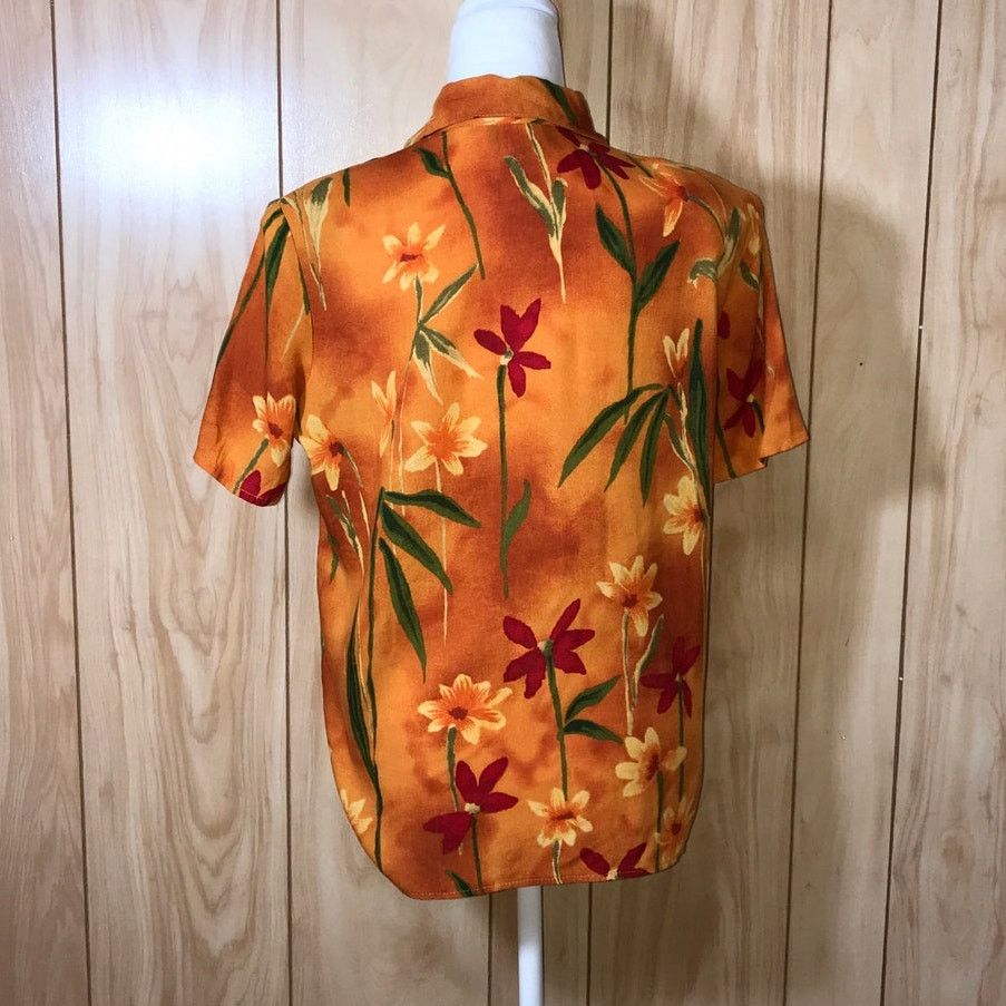 Other Caribou Vintage Hawaiian Collared Short Sleeve Top S Size S / US 4 / IT 40 - 2 Thumbnail