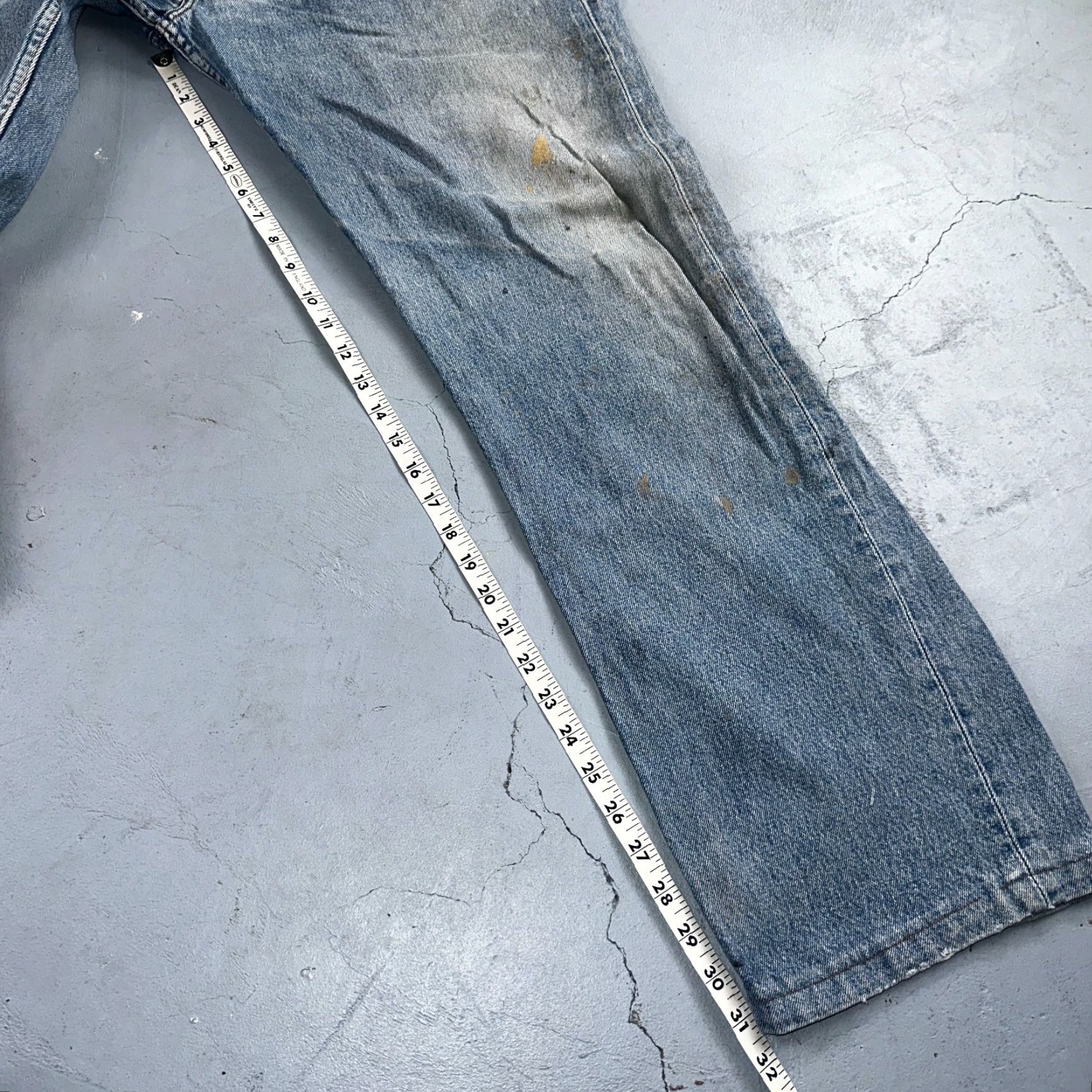 Levi's VINTAGE Levi's 501 Jeans Straight Fit Men 40x36 Light Wash 90s Y2K Cotton denim Size US 40 / EU 56 - 6 Thumbnail