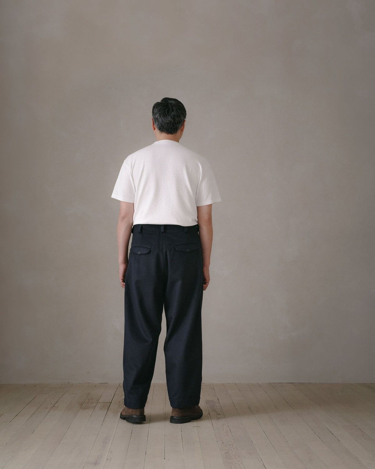 Evan Kinori Evan Kinori Brushed Wool/Cashmere Flannel Two Pleat Pant Size US 32 / EU 48 - 5 Thumbnail