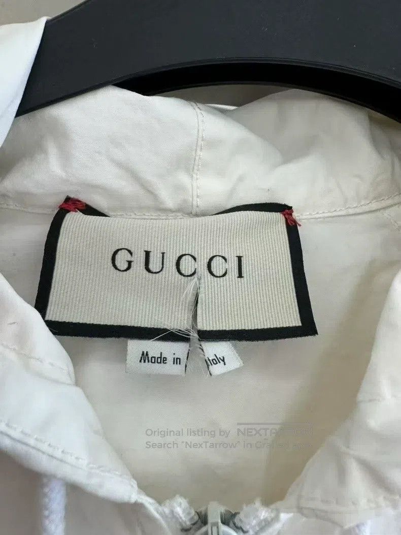 Gucci Gucci White, red and green striped, half-zip windbreaker j Size US M / EU 48-50 / 2 - 3 Thumbnail