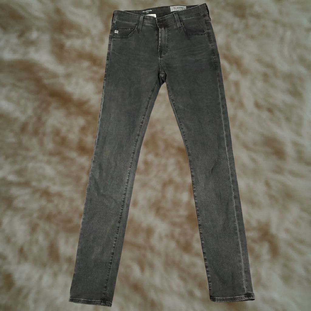 Vintage AG Adriano Goldschmied Jeans Mens 30x34 Gray The Stockton Skinny Size US 30 / EU 46 - 1 Thumbnail