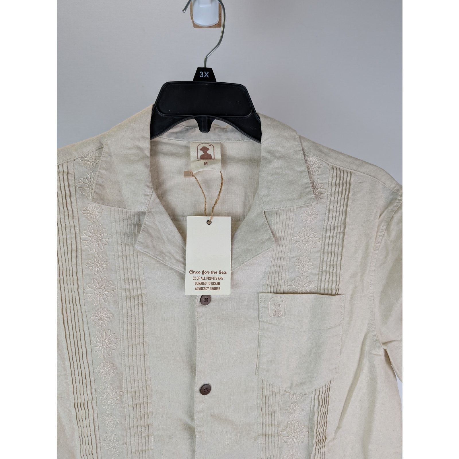 Other o1rshd1 CC20 Dandy Del Mar Brisa Linen Shirt Vintage Ivory Size US M / EU 48-50 / 2 - 7 Thumbnail