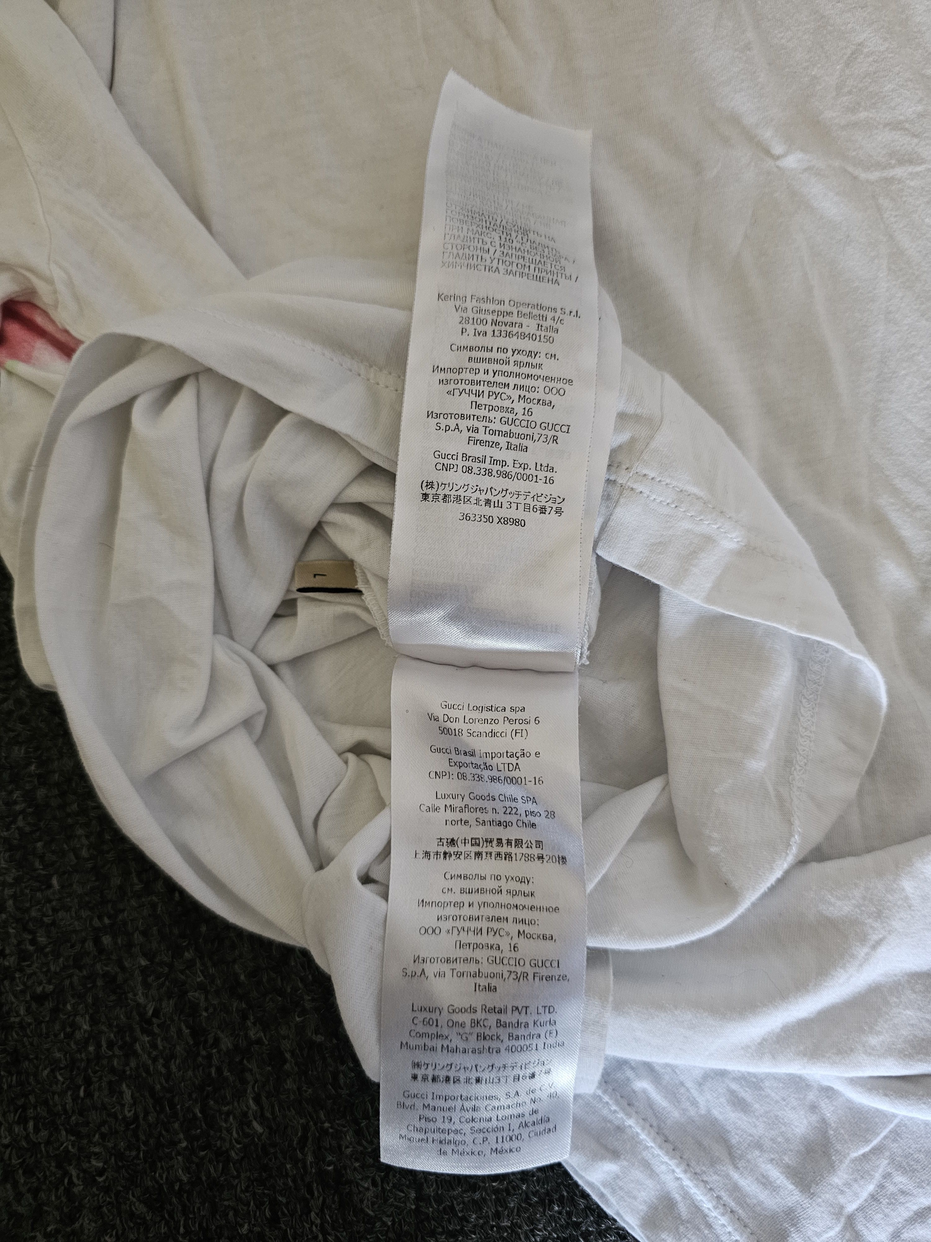Gucci Gucci Men's White T-Shirt Size L Size US L / EU 52-54 / 3 - 6 Thumbnail