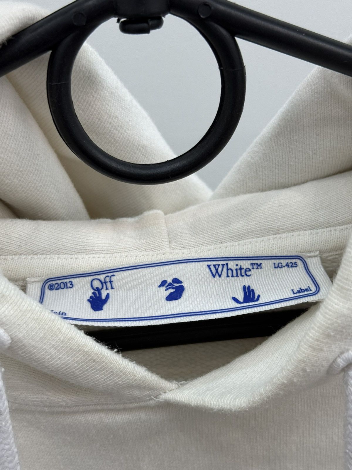 Off-White Off-White Hands Off Cross Back Printed Cotton Hoodie Size US S / EU 44-46 / 1 - 5 Thumbnail