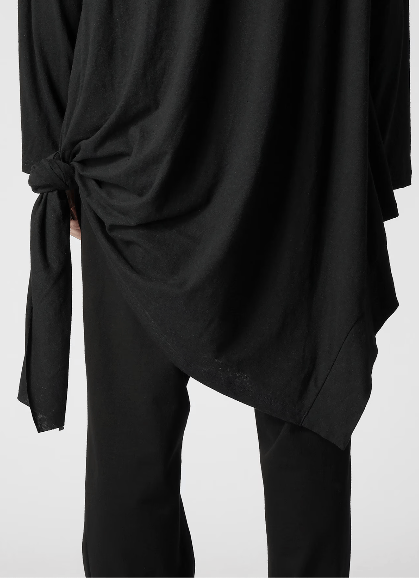 Yohji Yamamoto Yohji Yamamoto Pour Homme - TIED UP RAGLAN T Shirt Size US L / EU 52-54 / 3 - 12 Thumbnail