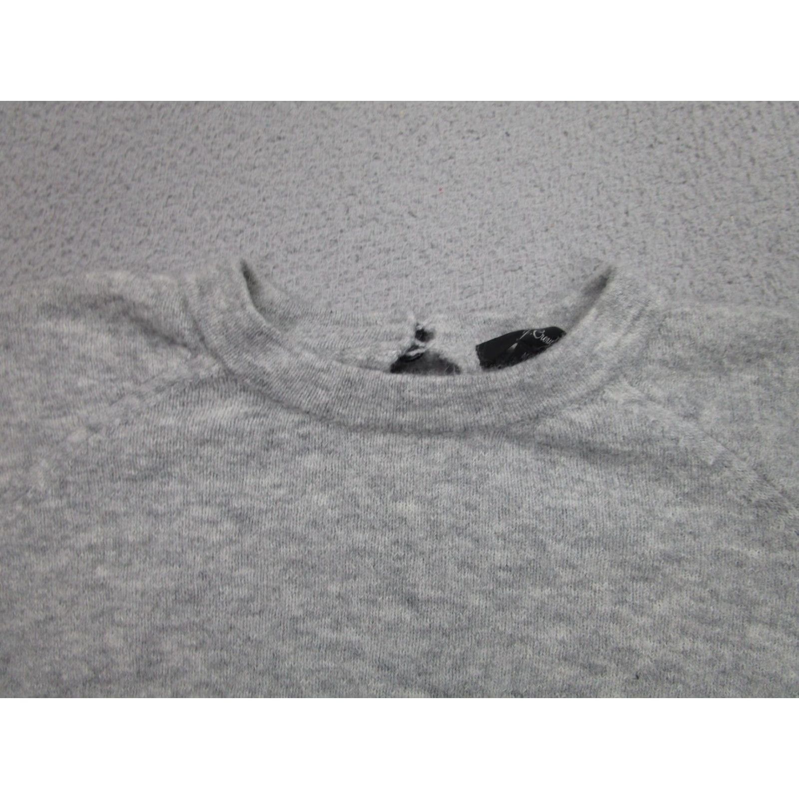 J.Crew J.Crew Sweater Womens M Gray Balloon Sleeve Cropped Alpaca Knit Pullover Size M / US 6-8 / IT 42-44 - 4 Thumbnail