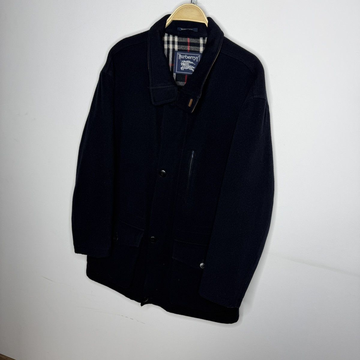 Burberry Burberry Wool Navy Coat Size 50 Avant Garde Nova Check Size US M / EU 48-50 / 2 - 3 Thumbnail