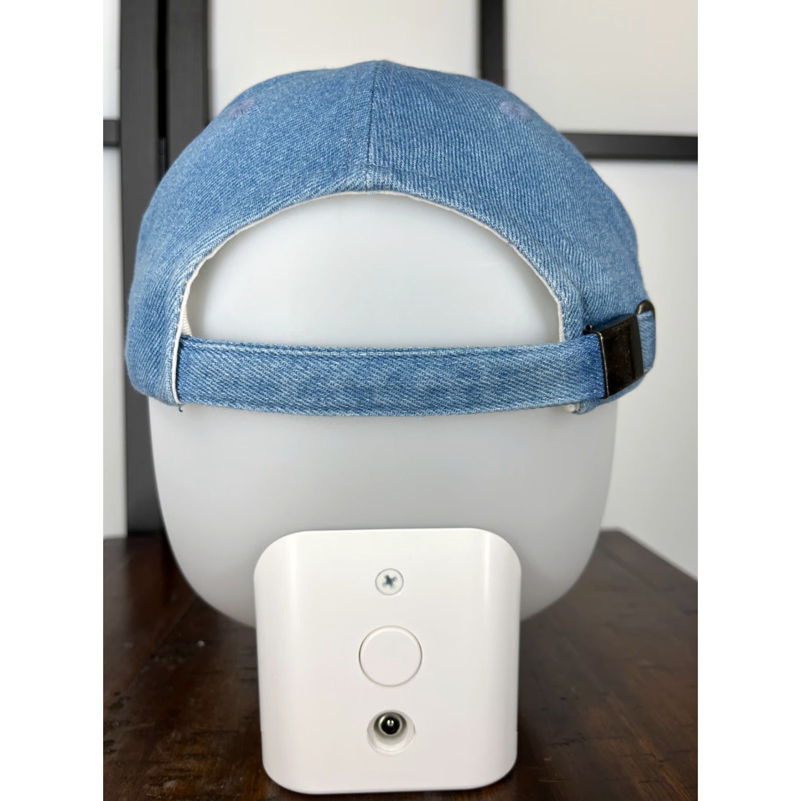 Vintage Captain Travel Hat Cap Strap Back Women Blue Denim Cotton Texas Embroidered 2A D Size ONE SIZE - 6 Thumbnail