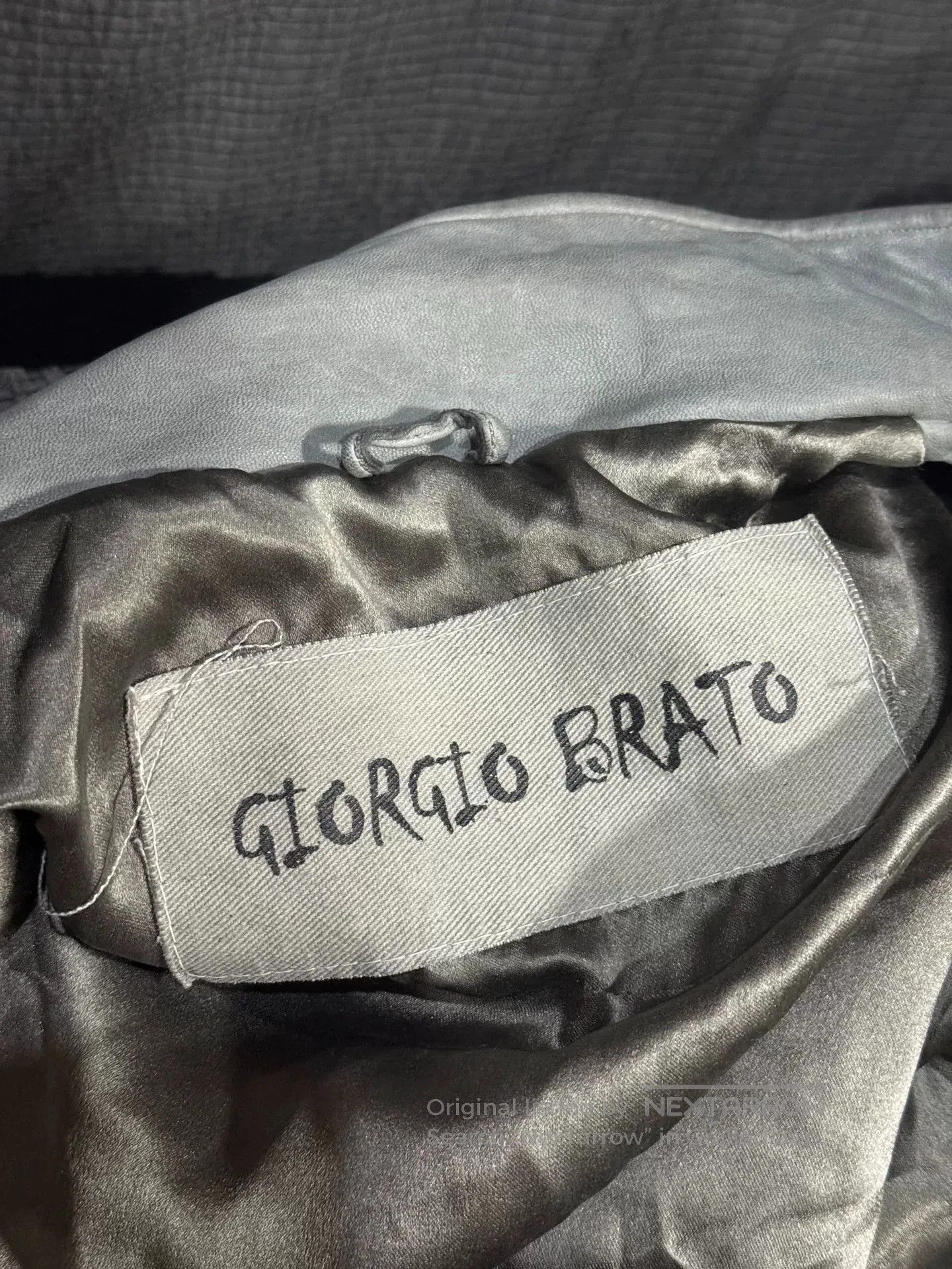 Giorgio Brato contemporary gray leather jacket by giorgio brato. Size US L / EU 52-54 / 3 - 7 Thumbnail