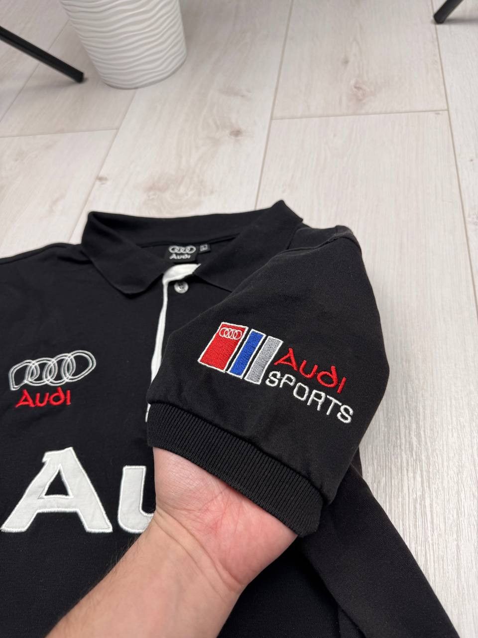 Audi Vintage Audi Big Logo Polo Faded Racing F1 Size US M / EU 48-50 / 2 - 8 Thumbnail