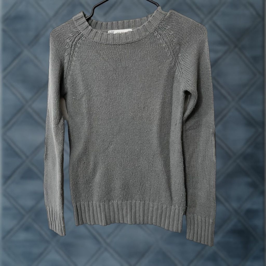 Zara Zara Gray Knit Pullover Sweater Womens Small Crew Neck Long Sleeve Casual Winter Fall Size S / US 4 / IT 40 - 1 Thumbnail