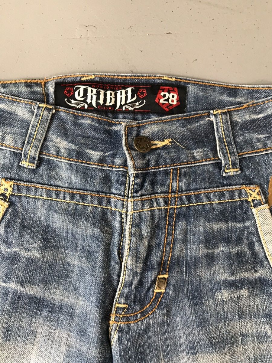 Vintage Vintage tribal embroidered denim Size 28" / US 6 / IT 42 - 8 Thumbnail