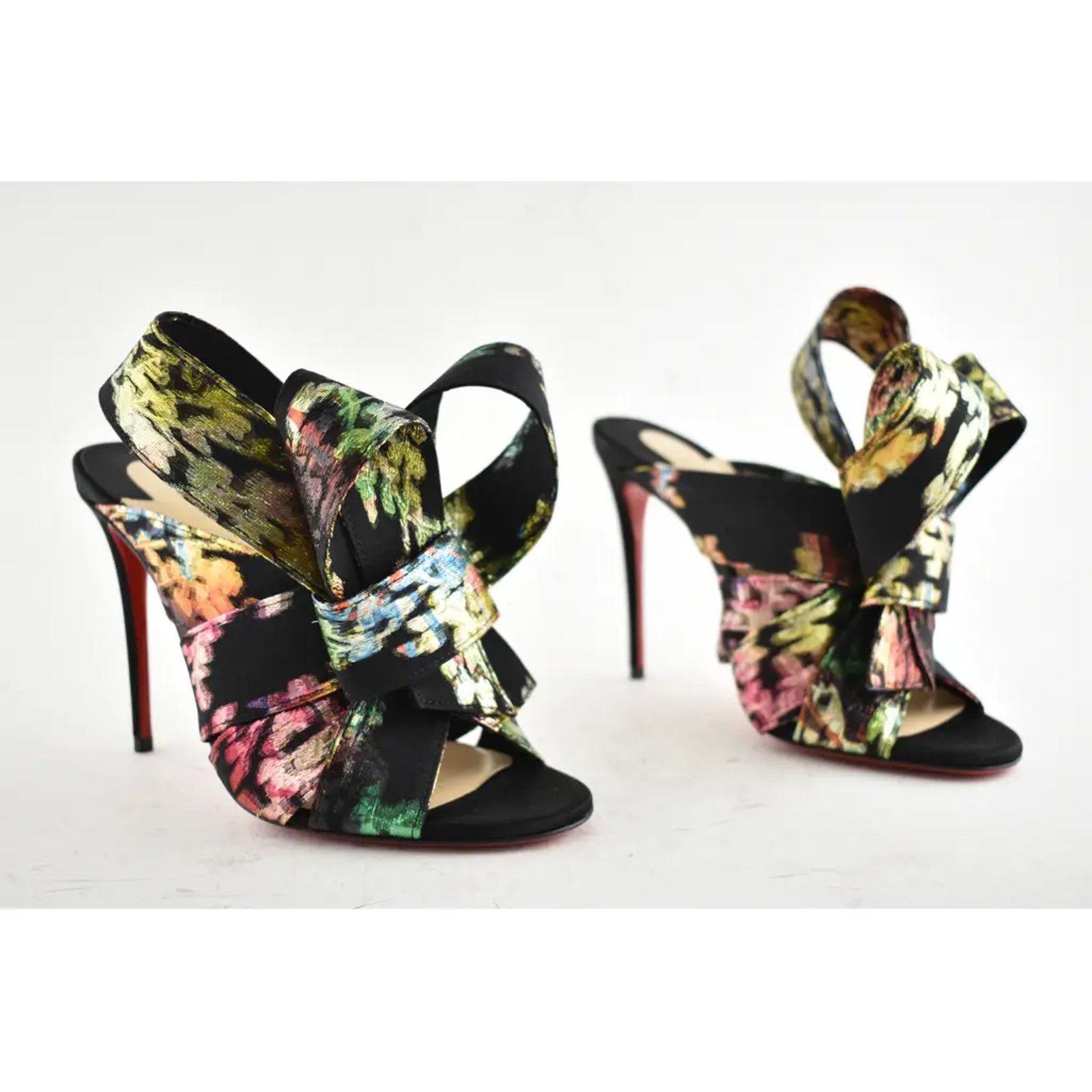 Christian Louboutin Samouraissa 100 Black Backless Sandal Mule Heel Pump 36.5 Size US 6.5 / IT 36.5 - 3 Thumbnail