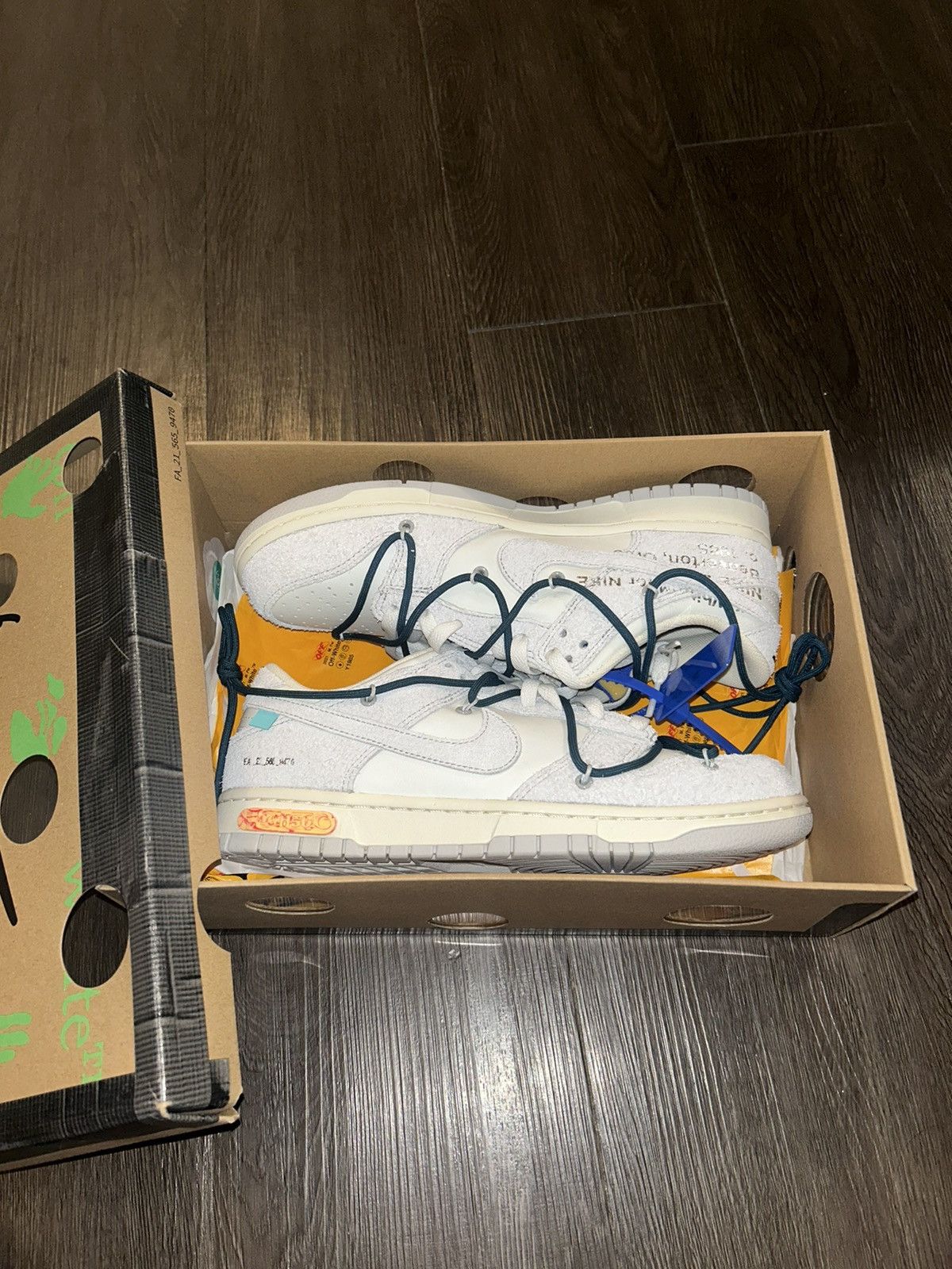 Nike Nike Dunk Low off-whites lot 16 Size US 9.5 / EU 42-43 - 5 Thumbnail