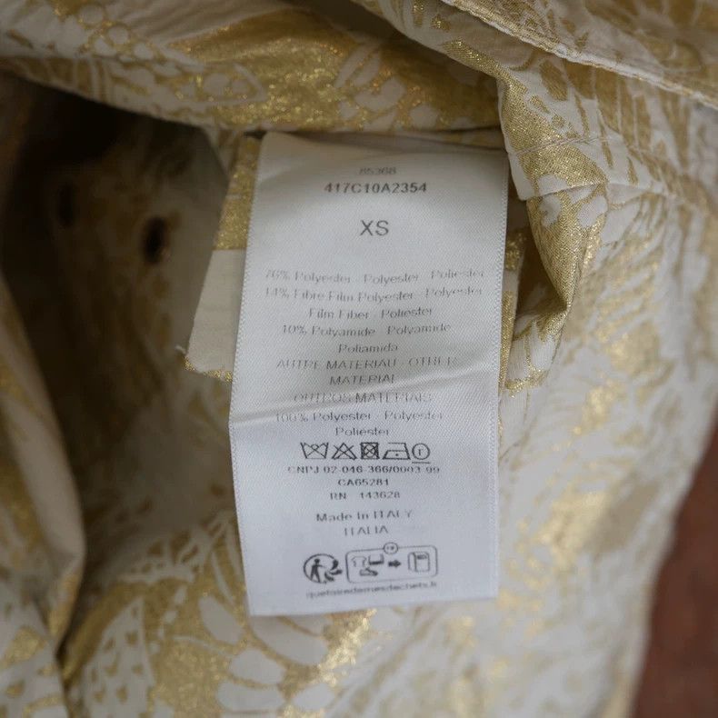 Dior Dior Gold Floral Print Hooded Jacket-2506 Size US XS / EU 42 / 0 - 5 Thumbnail