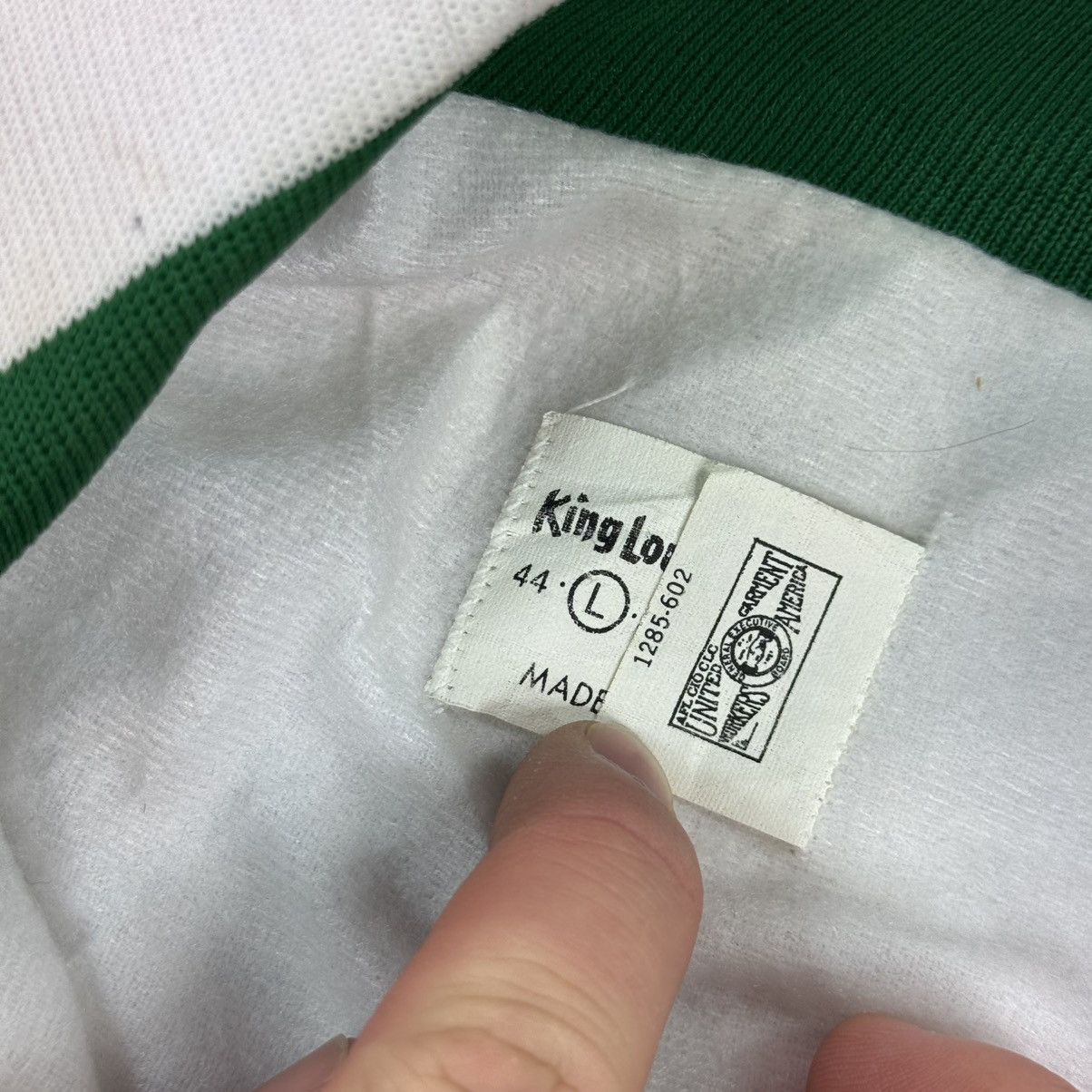 Vintage King Louie Golf Club Pro Fit Nylon White Bomber Jacket 80s Size US L / EU 52-54 / 3 - 7 Thumbnail