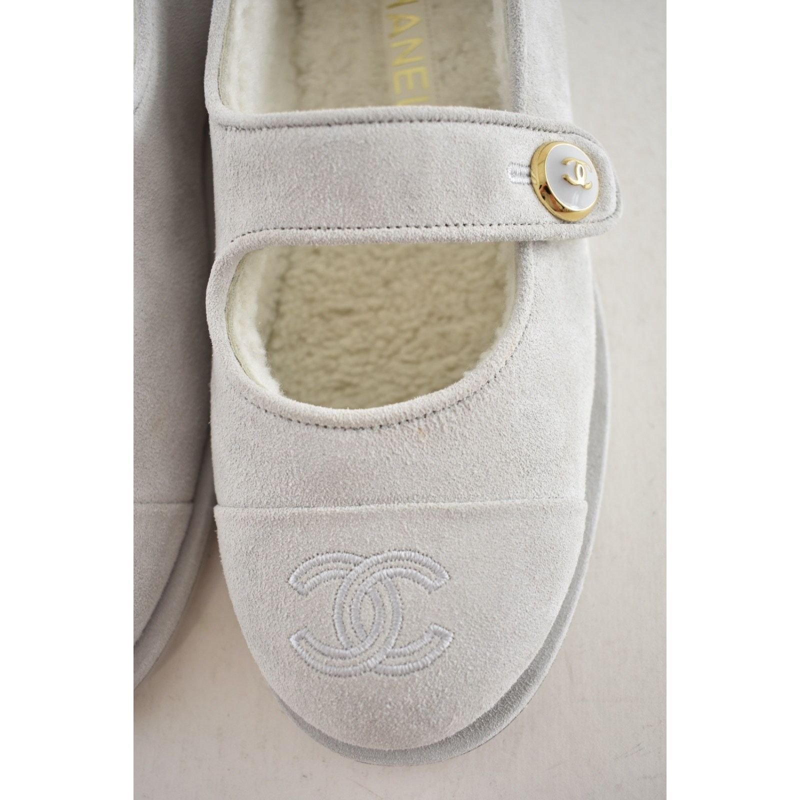 Chanel Chanel Shearling Mary Jane Moccasin Ballet Loafer Flat 38 Size US 8 / IT 38 - 11 Thumbnail