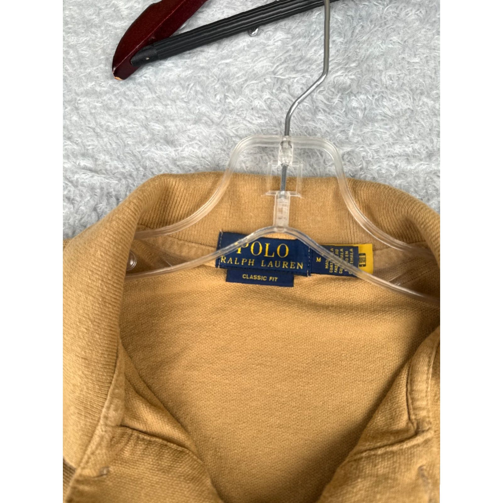Ralph Lauren Polo Ralph Lauren Polo Shirt Men Medium Beige Classic Fit Cotton Jersey READ Size US M / EU 48-50 / 2 - 7 Thumbnail