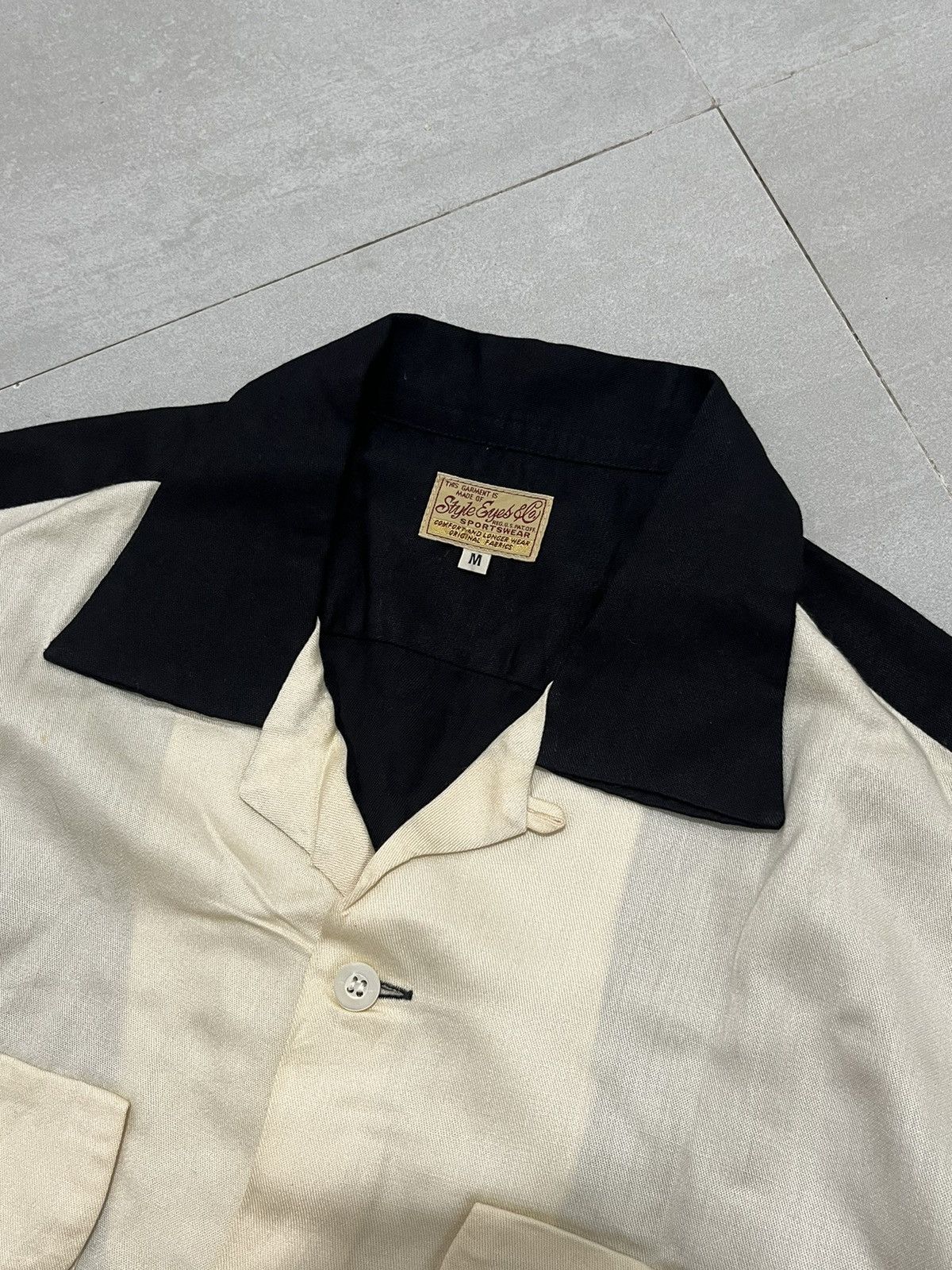 Toyo Enterprises Style eyes & co sportswear rayon bowling shirt two tone Size US M / EU 48-50 / 2 - 2 Thumbnail