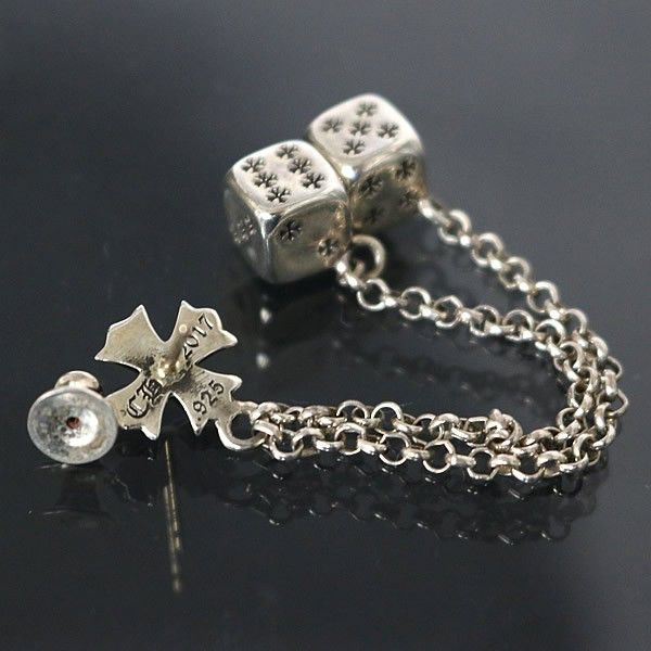 Chrome Hearts Chrome Hearts Double Dice Drop Earring Size ONE SIZE - 2 Thumbnail