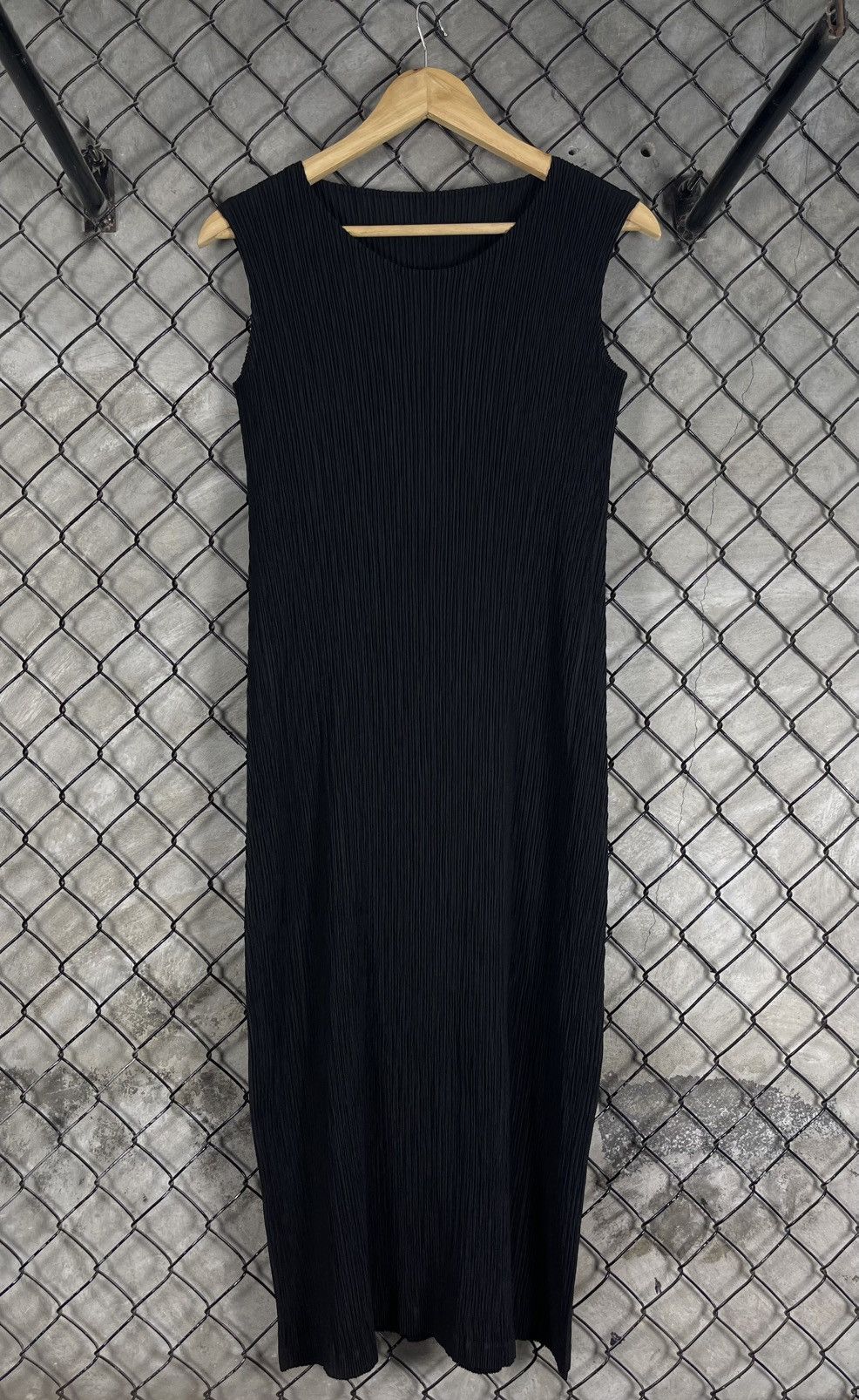 Issey Miyake × Japanese Brand × Pleats Please Issey Miyake Pleated Issey Miyake Fete Long Dress Size L / US 10 / IT 46 - 3 Thumbnail