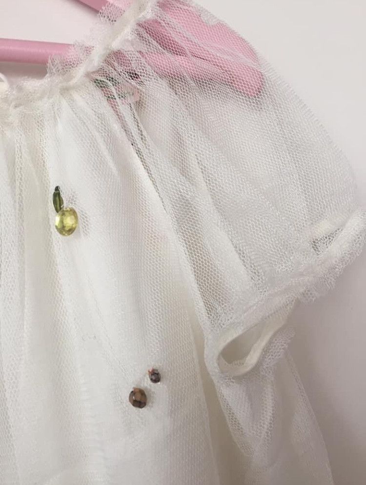Other Divine BNWT Bonpoint girls Robe Habillee tulle jewel sequin Size XS / US 0-2 / IT 36-38 - 3 Thumbnail