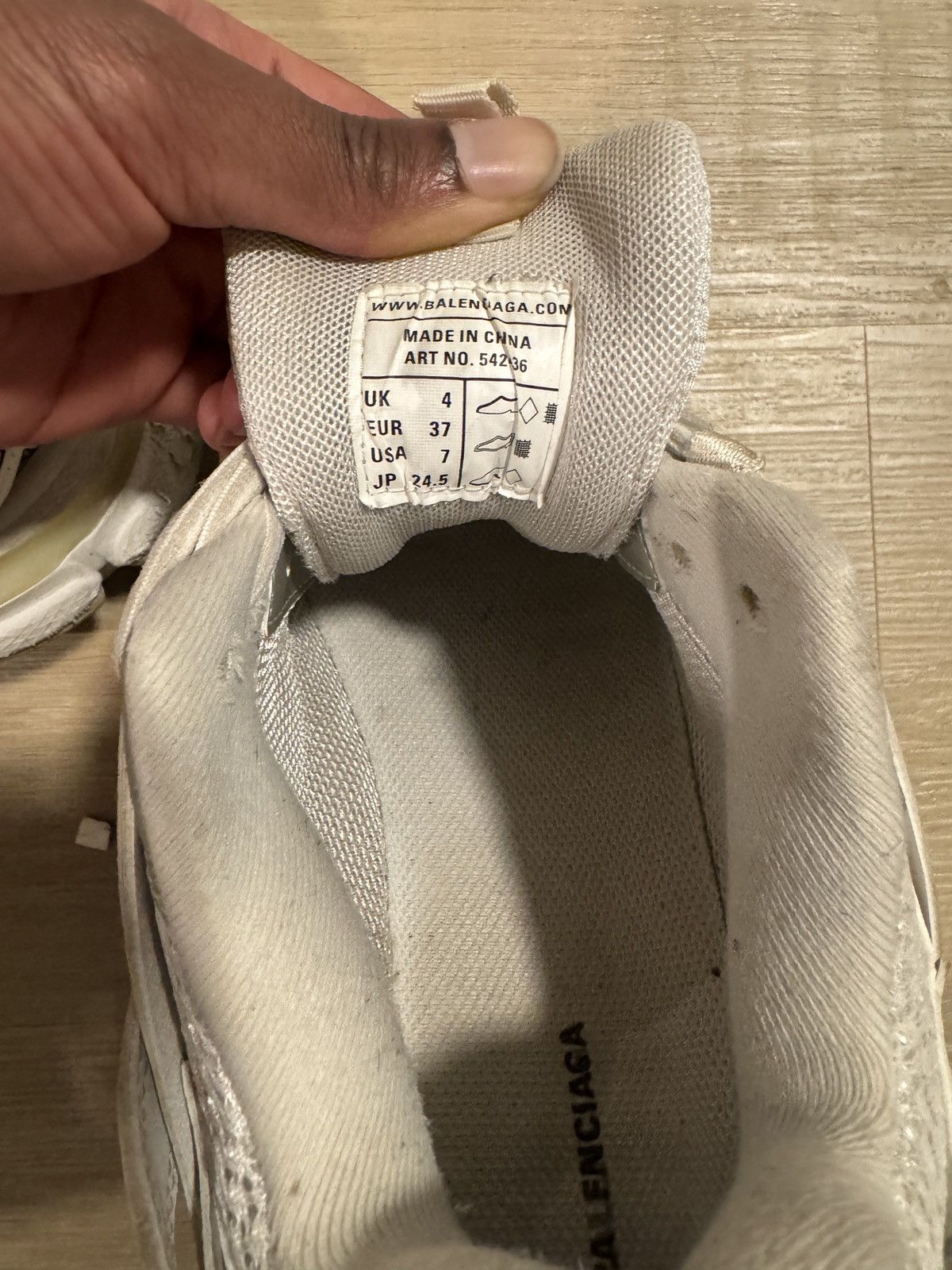 Balenciaga Balenciaga Rubber Mesh Fabric Monocolor Sole Track Sneakers Size US 7 / IT 37 - 6 Thumbnail