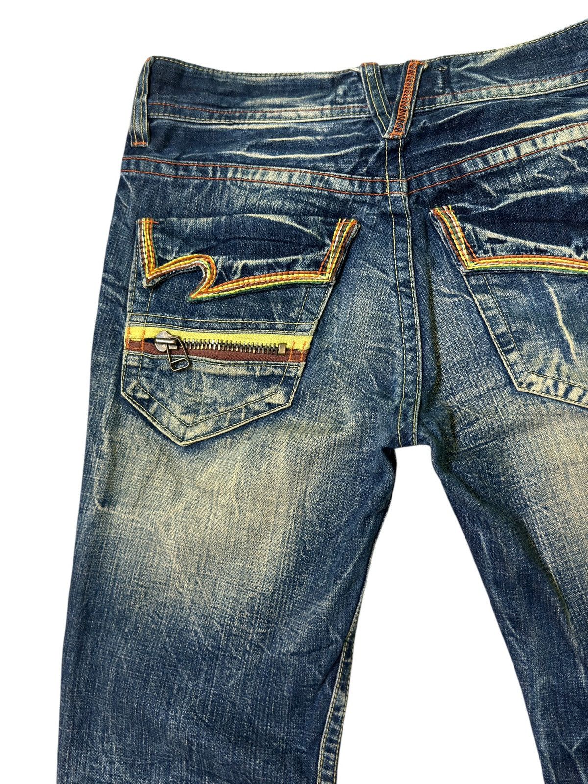 Hysteric Glamour × Japanese Brand × Seditionaries Flared PURE PARADISE Seditionaries Mud Wash Claw Mark Design Size US 30 / EU 46 - 18 Thumbnail