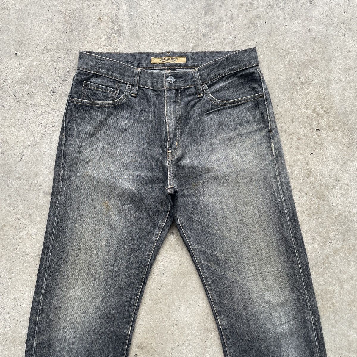 Japanese Brand × Jean W32💥 Vintage Japanese Brand Black Faded Jeans Denim Pants Size US 32 / EU 48 - 3 Thumbnail