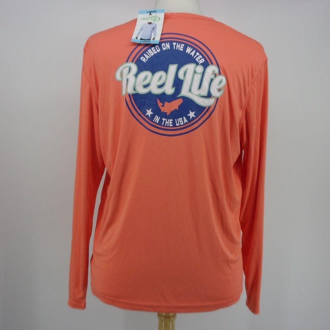 Other Reel Life Mens Breathable Coral Shirt Large NWT $39.99