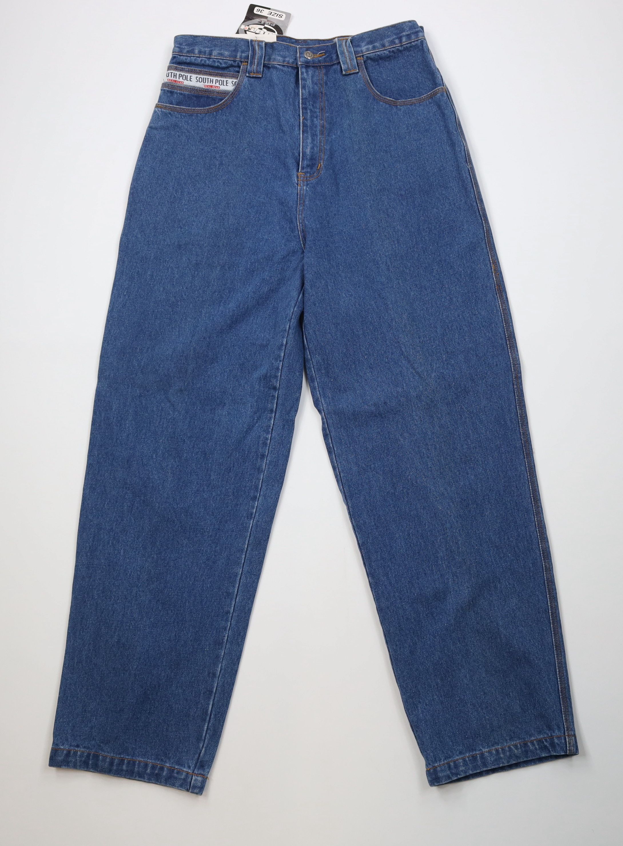Southpole Deadstock Vintage 90s Y2K Southpole Fit Wide Leg Denim Jeans Size US 36 / EU 52 - 1 Thumbnail