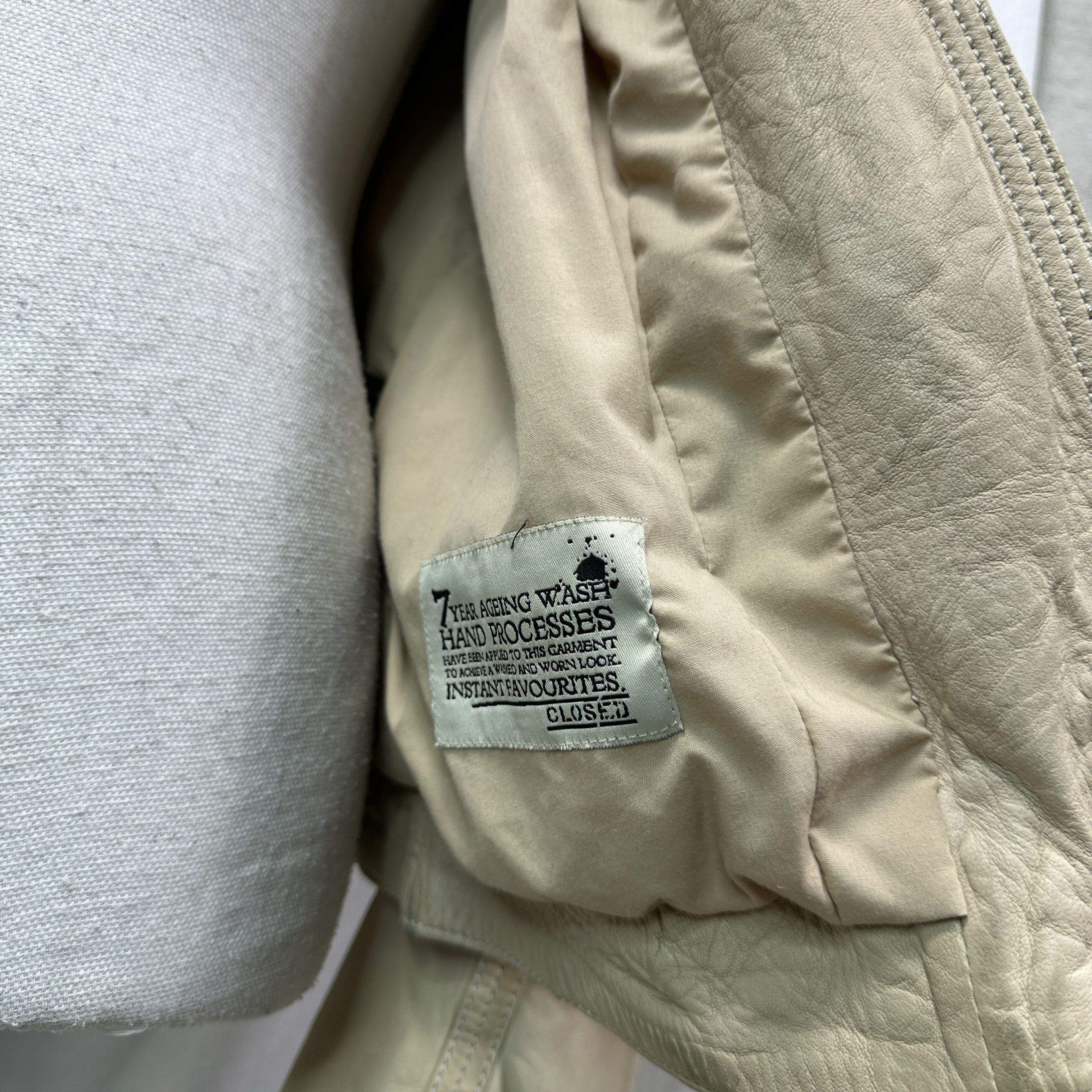 CLOSED Vintage Leather Closed by Marithe Francois Girbaud Jacket Size M / US 6-8 / IT 42-44 - 8 Thumbnail