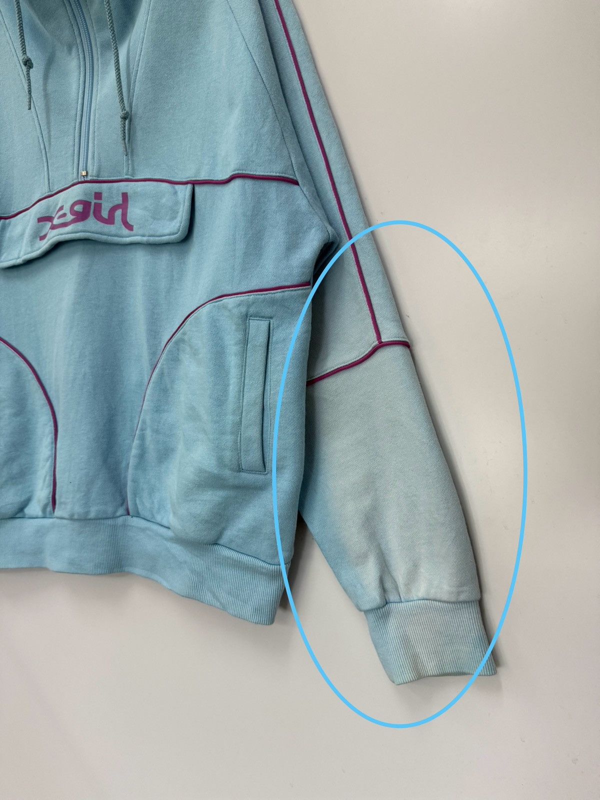 Japanese Brand 🔥 X-Girl Japanese Anorak Sunfaded hoodie Half zipper sweat Size US M / EU 48-50 / 2 - 2 Thumbnail