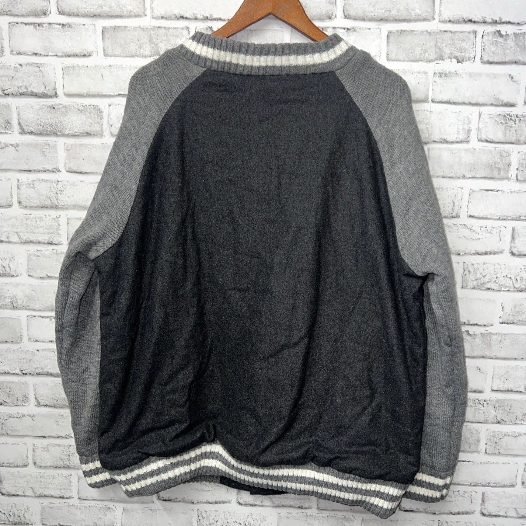 Vintage XRAY Jeans Gray Fleece Lined Bomber Jacket Mens 3XL Size US 39 - 5 Thumbnail
