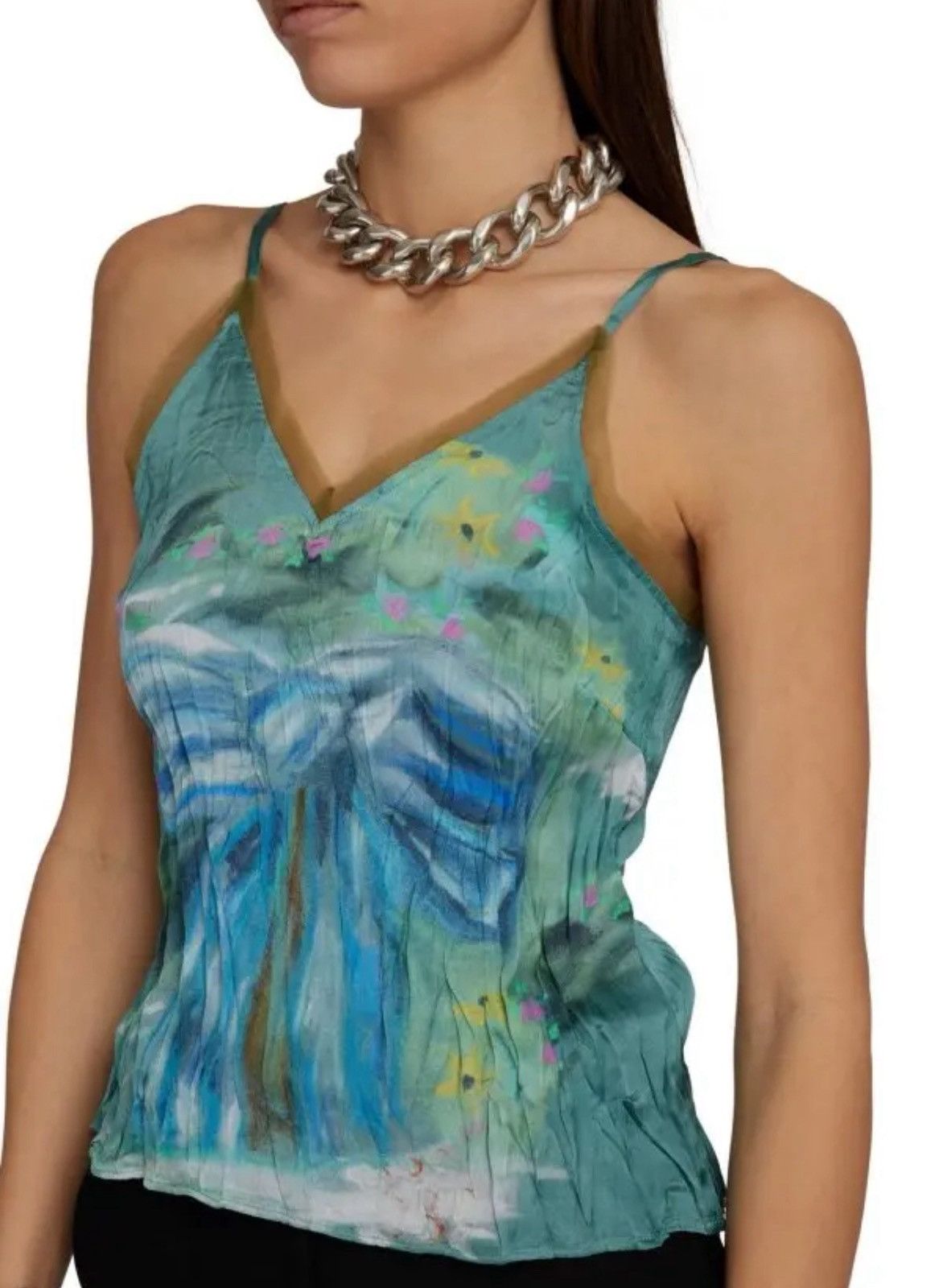 Acne Studios Acne Studios NEW camisole, blue/ green, size S-M Size M / US 6-8 / IT 42-44 - 2 Thumbnail