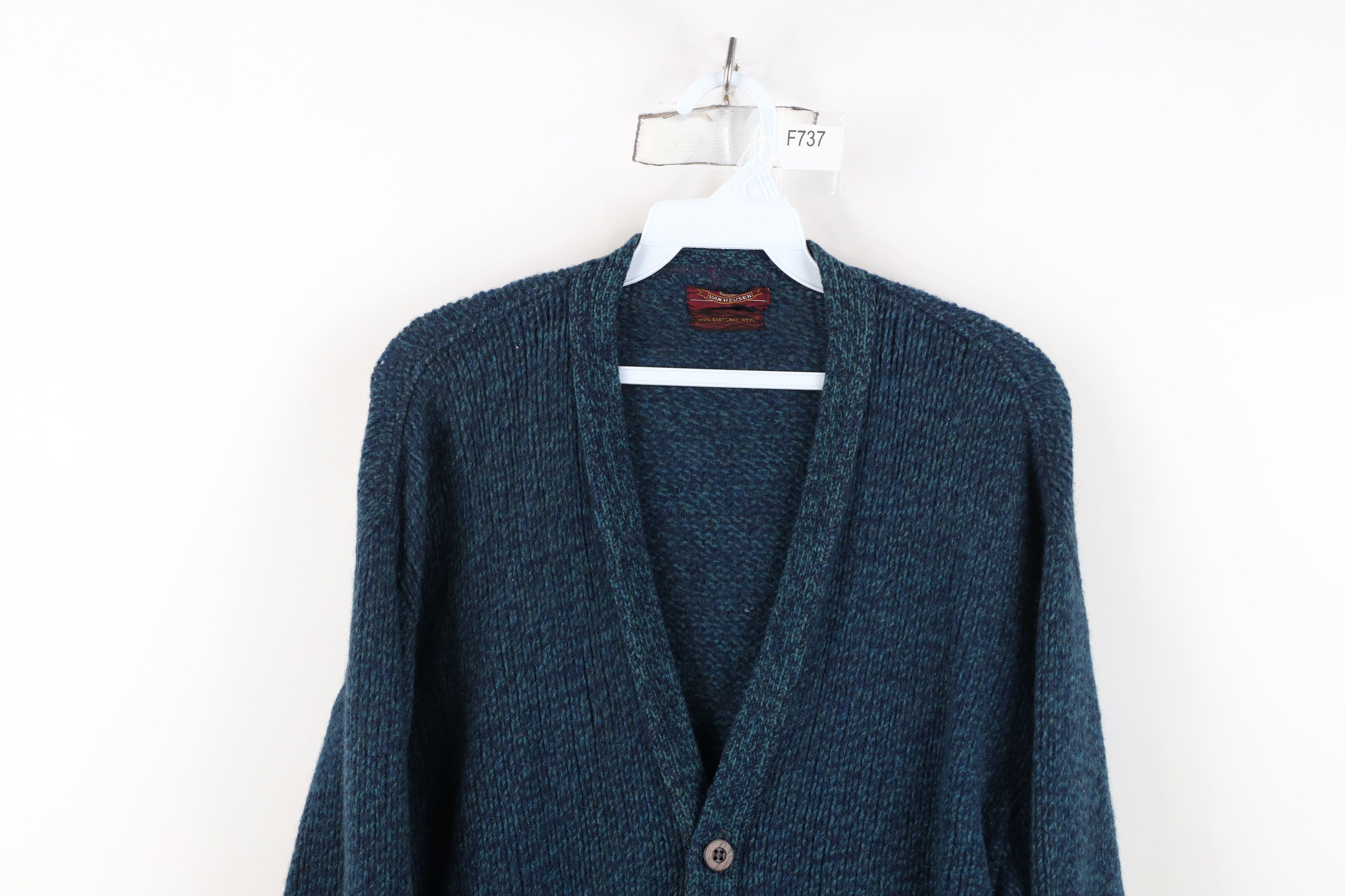Vintage Vintage 70s Streetwear Shetland Knit Cardigan Sweater USA Size M / US 6-8 / IT 42-44 - 2 Thumbnail
