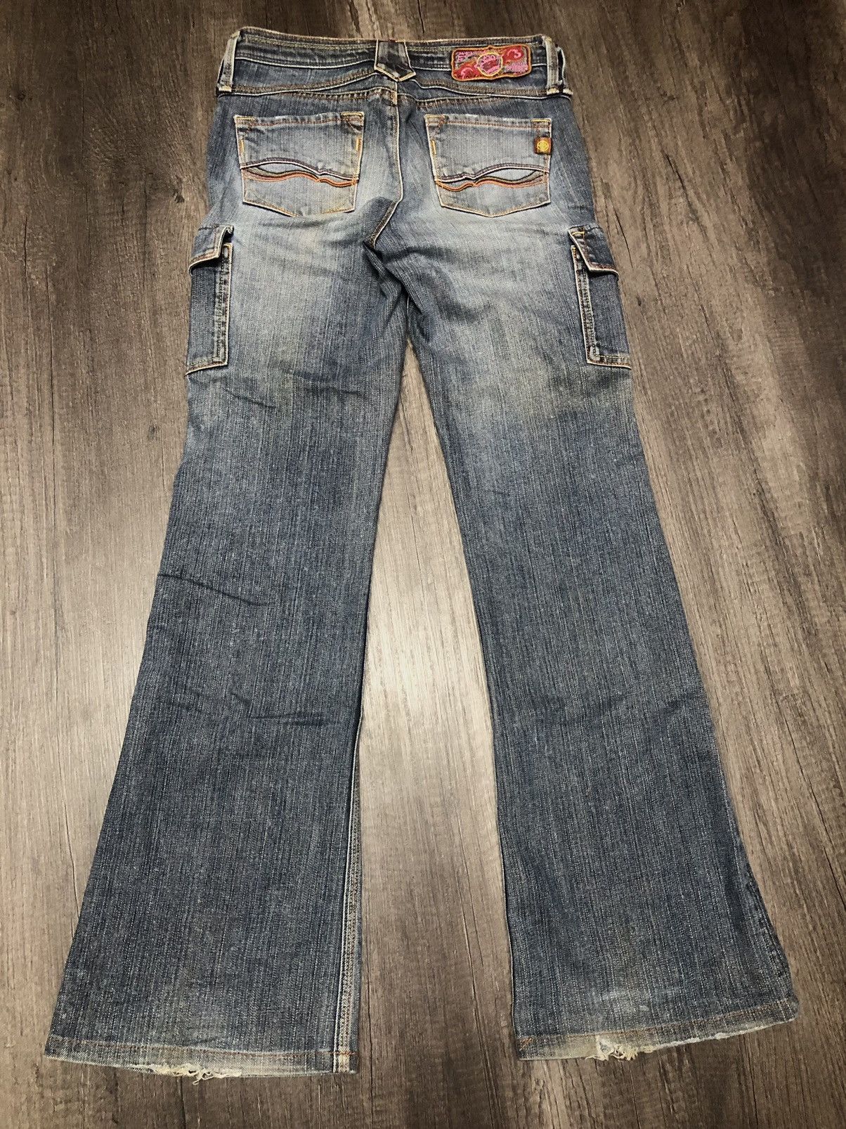 Japanese Brand Brappers Flare Japanese Jeans Cargo Style Size 28" / US 6 / IT 42 - 14 Thumbnail