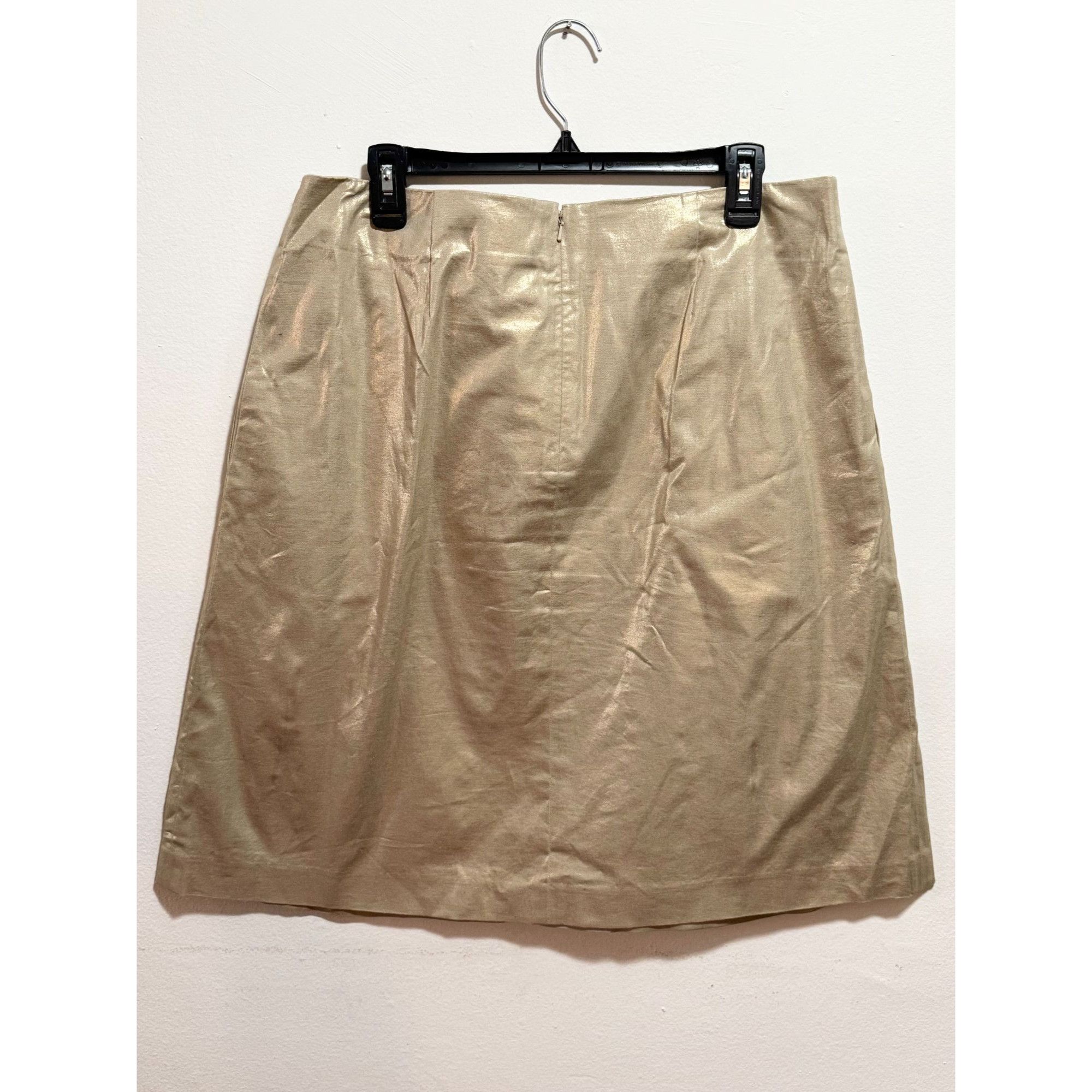 DKNY DKNY Donna Karen New York Metallic Pleated Skirt Size 12 Size 34" / US 12 / IT 48 - 4 Thumbnail