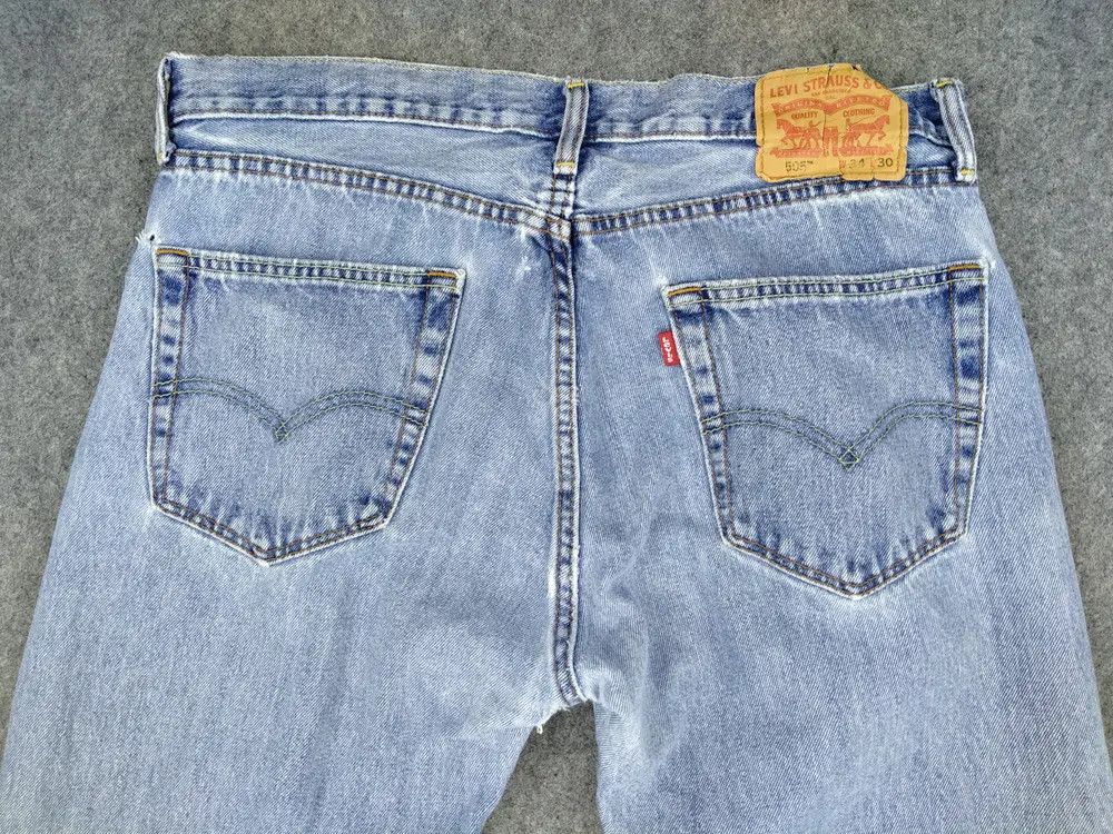 Levi's Blue Wash Levi's 505 Denim 34x29 -JN372 Size US 34 / EU 50 - 4 Thumbnail
