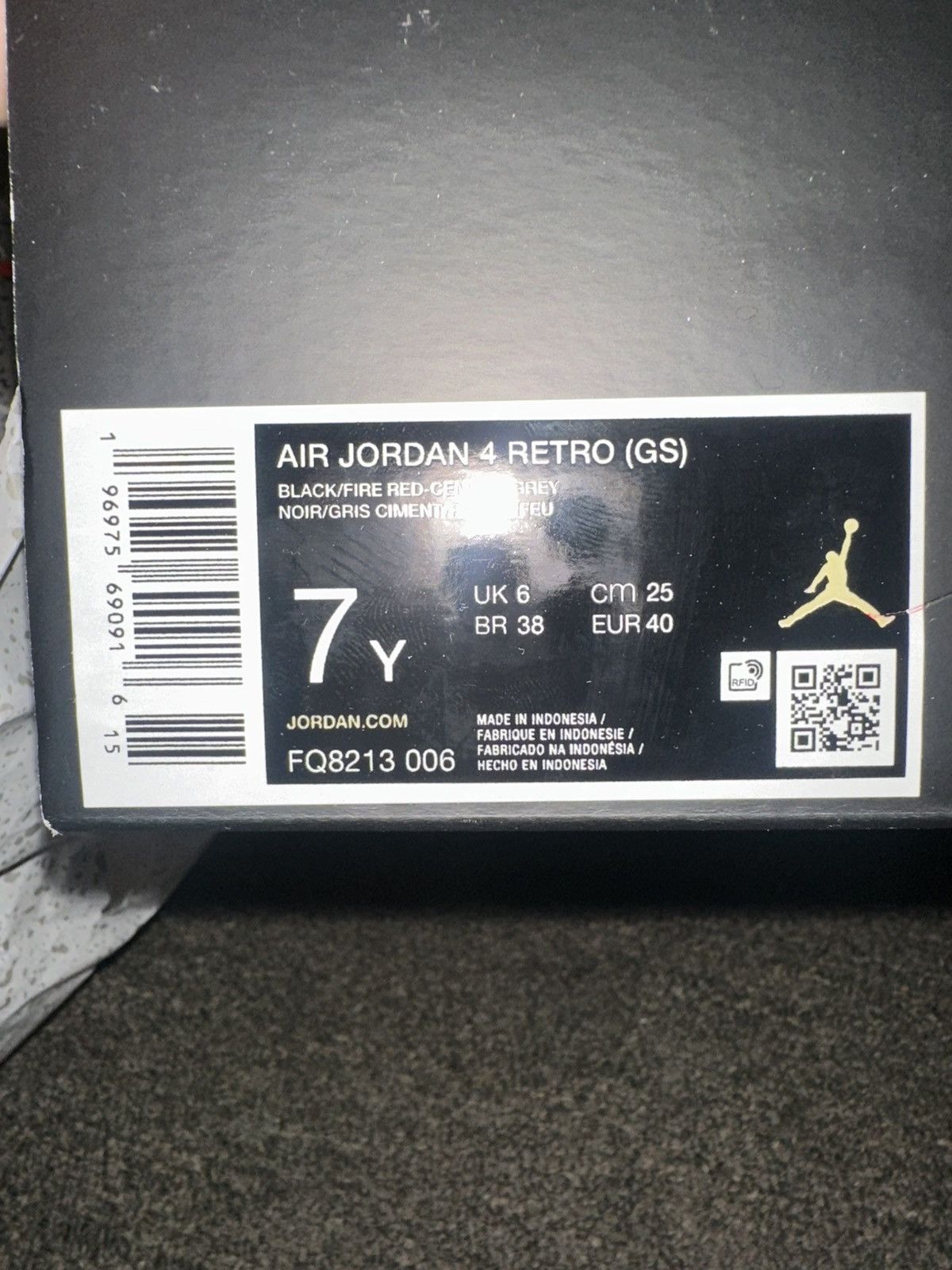 Jordan Brand AIR JORDAN gs 4s BRED SZ 7y Size US 7 / EU 40 - 1 Thumbnail
