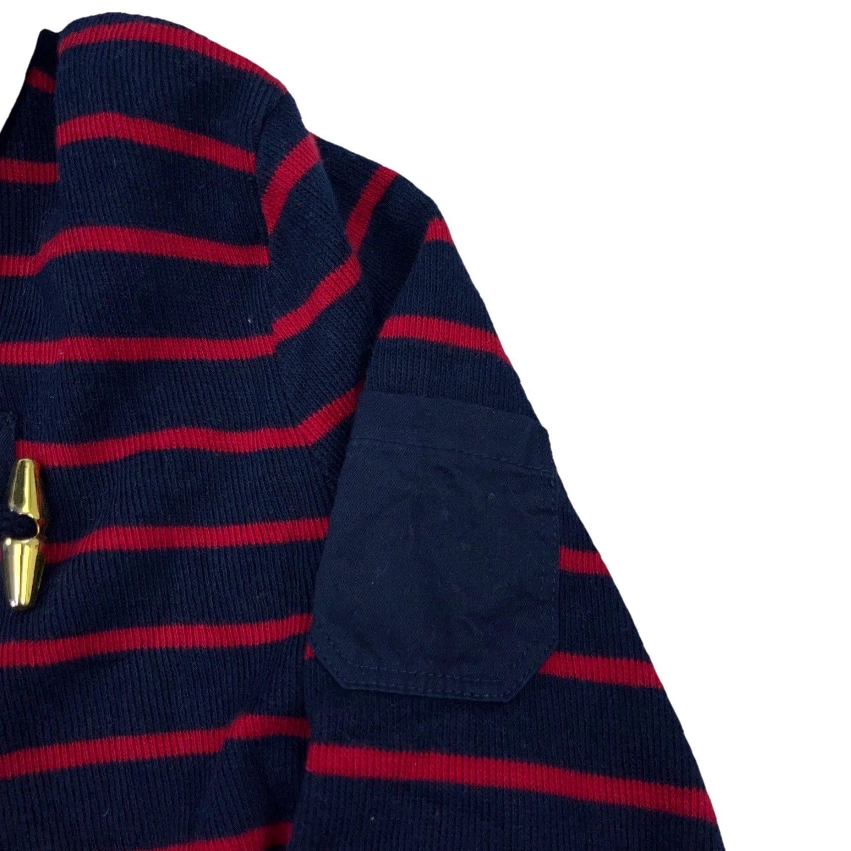 Ralph Lauren Lauren Ralph Lauren Sweater Women Medium Striped Knit Pullover Blue 90s Nautical Classic Womens Size M / US 6-8 / IT 42-44 - 3 Thumbnail