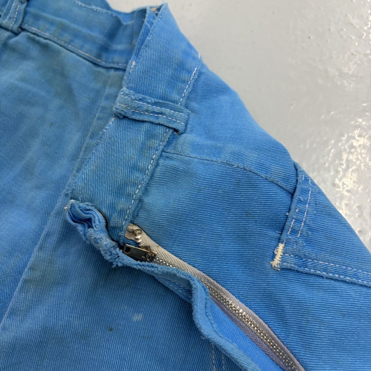 Other Vintage 60s Blue Canvas Cotton Workwear Side Zips 28x16 Size 28" / US 6 / IT 42 - 3 Thumbnail
