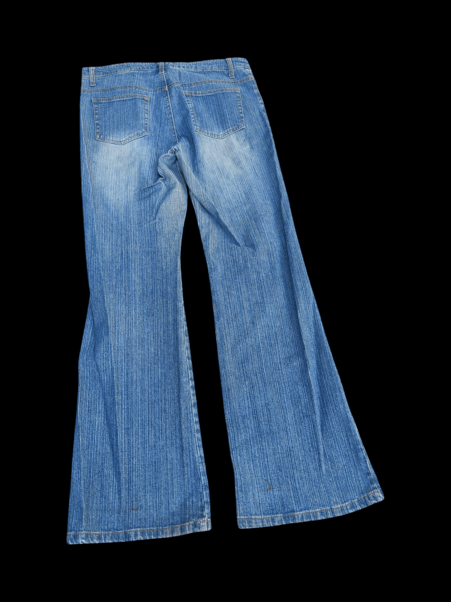 If Six Was Nine 🌟Flare🌟 Vintage Japanese Unbranded Stripe Embroided Jeans Size US 34 / EU 50 - 4 Thumbnail